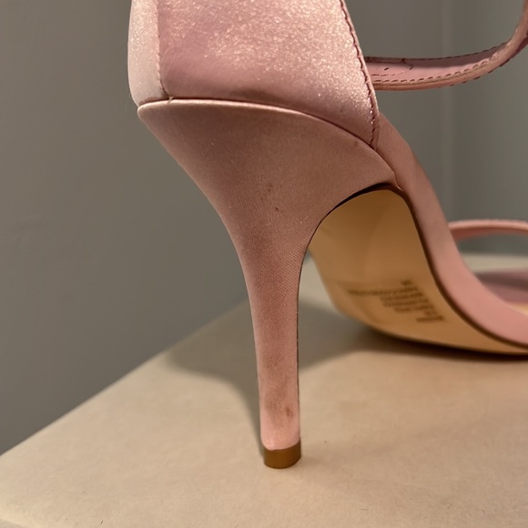 Betsey Johnson Broadway Pink Rhinestone Sandal Heels - Picture 14 of 14